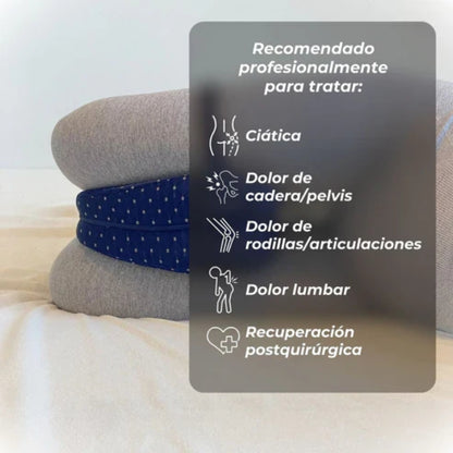 Almohada Ortopédica para Piernas – Alivia Ciática y Dolor Lumbar Mientras Dormís