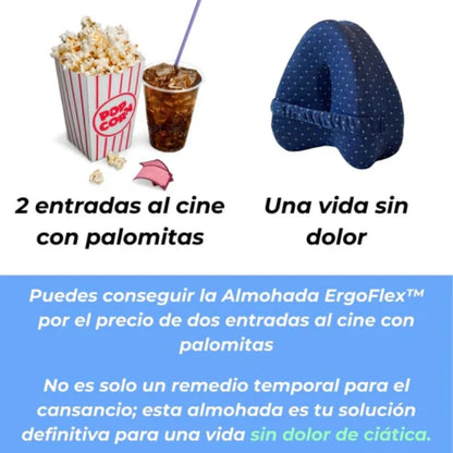 Almohada Ortopédica para Piernas – Alivia Ciática y Dolor Lumbar Mientras Dormís