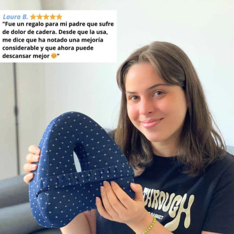 Almohada Ortopédica para Piernas – Alivia Ciática y Dolor Lumbar Mientras Dormís